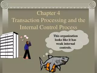 Chapter 4 Transaction Processing and the Internal Control Process