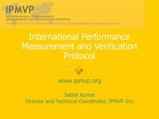 International Performance Measurement and Verification Protocol