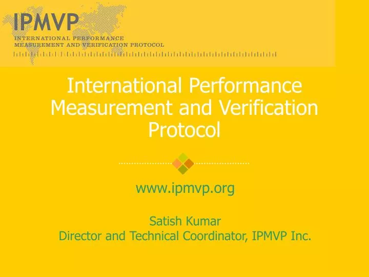 international performance measurement and verification protocol