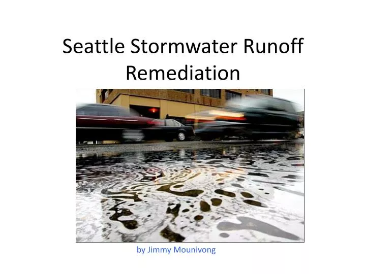 seattle stormwater runoff remediation