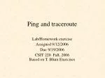 Ping and traceroute - slide 1