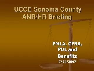 UCCE Sonoma County ANR/HR Briefing