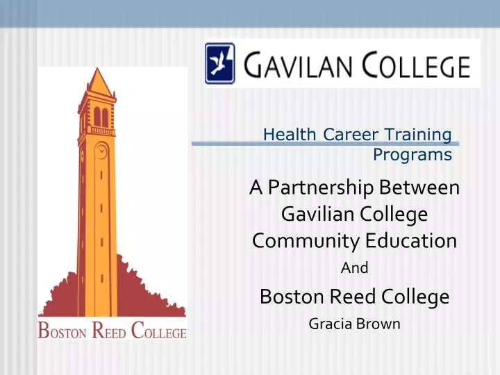 health career training programs