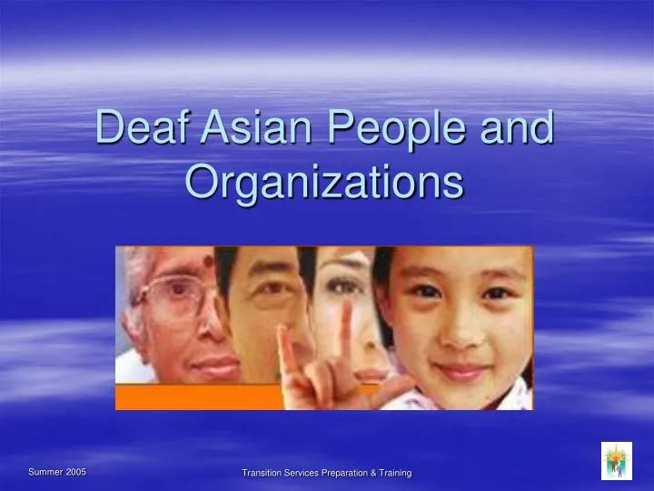 deaf asian people and organizations