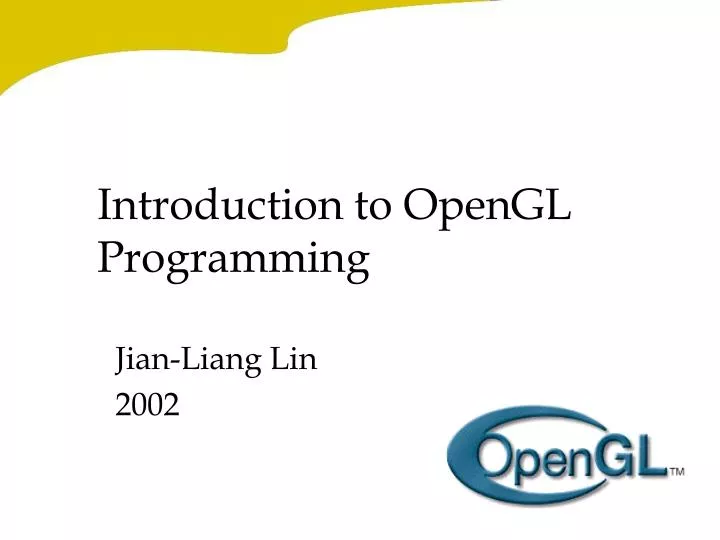introduction to opengl programming