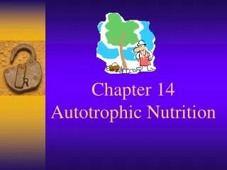 Chapter 14 Autotrophic Nutrition