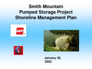 Smith Mountain Pumped Storage Project Shoreline Management Plan