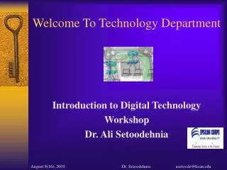 Welcome To Technology Department