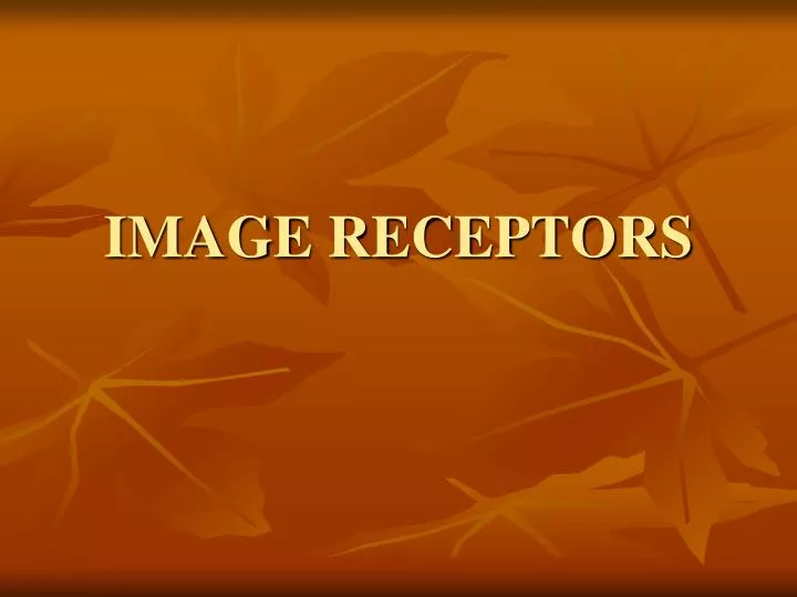 image receptors