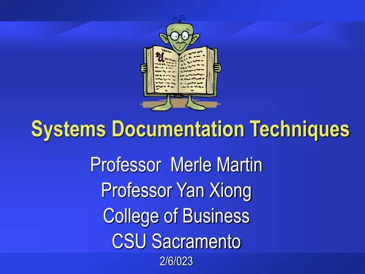 systems documentation techniques