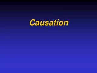 Causation