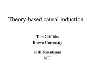 Theory-based causal induction