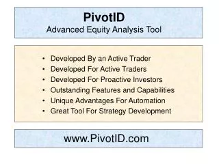 PivotID Advanced Equity Analysis Tool