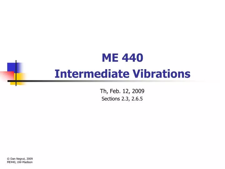 me 440 intermediate vibrations