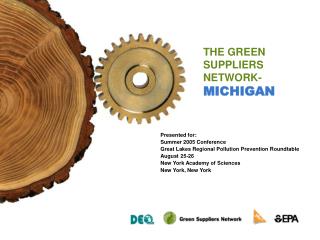 THE GREEN SUPPLIERS NETWORK- MICHIGAN