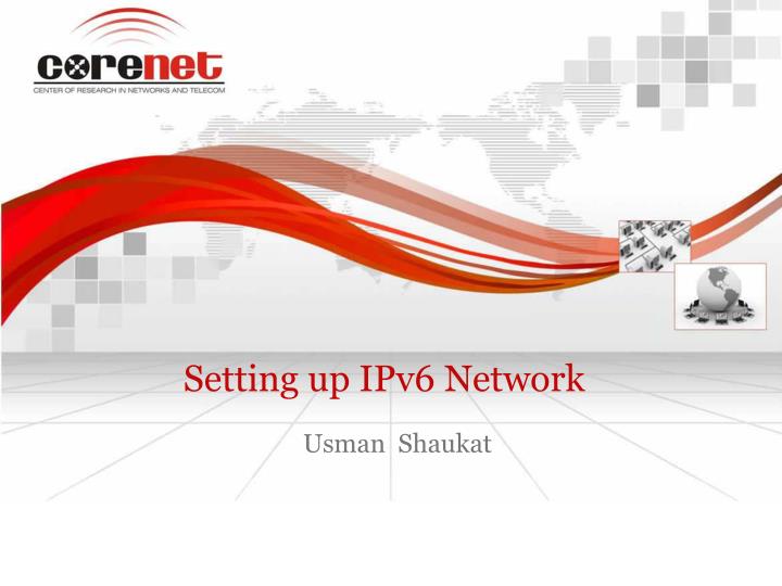 setting up ipv6 network