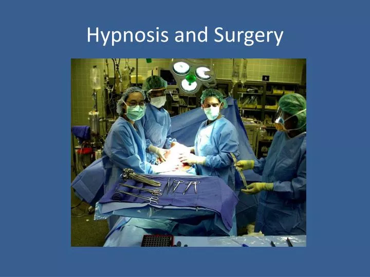 hypnosis and surgery