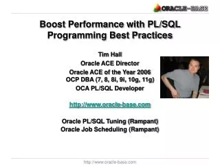 Boost Performance with PL/SQL Programming Best Practices