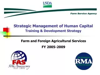 Farm and Foreign Agricultural Services FY 2005-2009