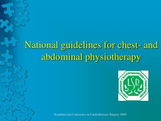 National guidelines for chest- and abdominal physiotherapy