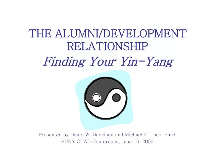 the alumni development relationship finding your yin yang