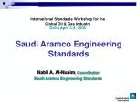 Saudi Aramco Engineering Standards - slide 1