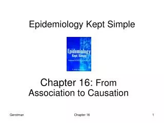 Epidemiology Kept Simple