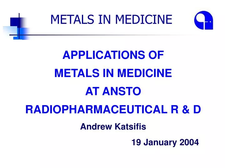 metals in medicine