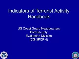 Indicators of Terrorist Activity Handbook