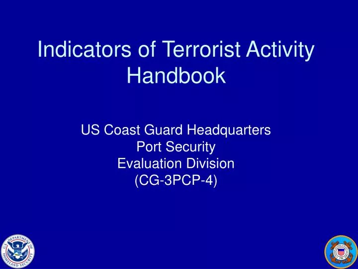 indicators of terrorist activity handbook