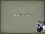 Phenomenology - slide 1