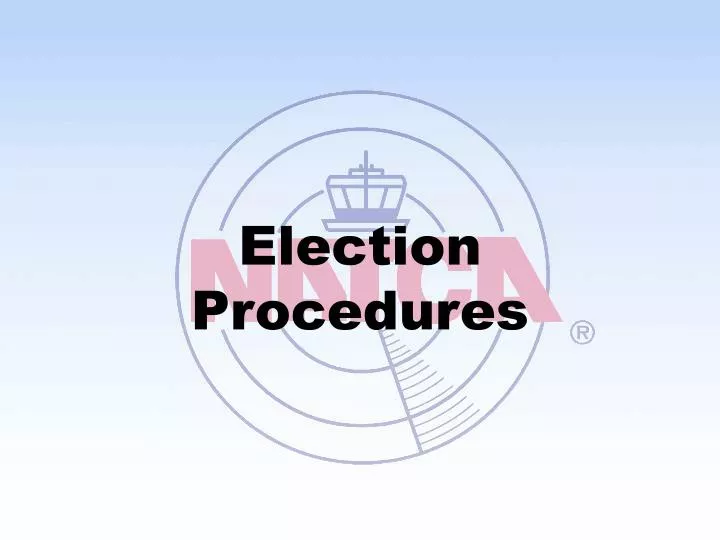 election procedures