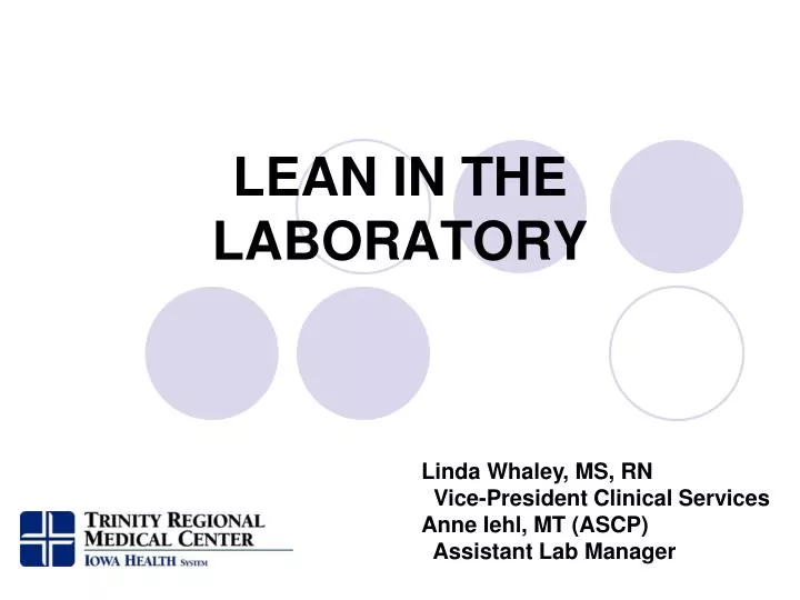 lean in the laboratory