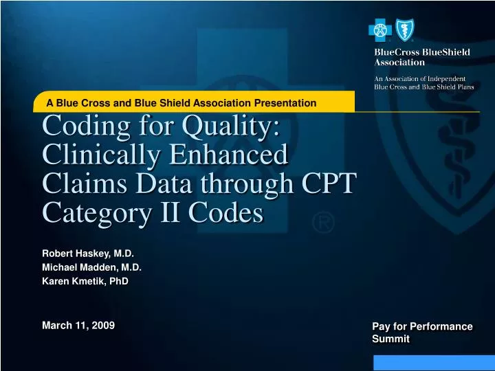 coding for quality clinically enhanced claims data through cpt category ii codes