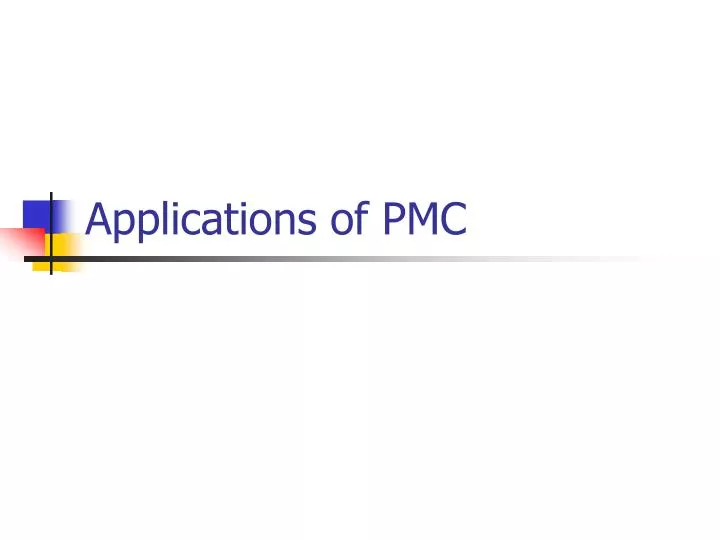 applications of pmc