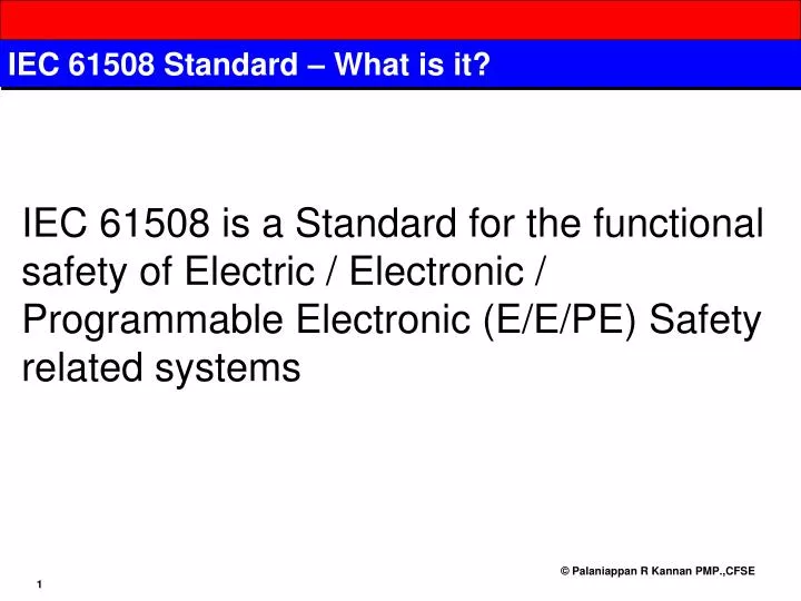iec 61508 standard what is it