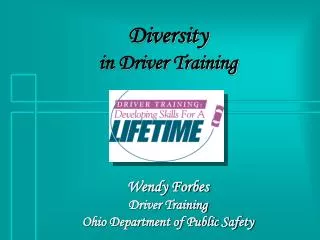 Diversity in Driver Training