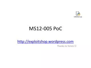 MS12-005 PoC