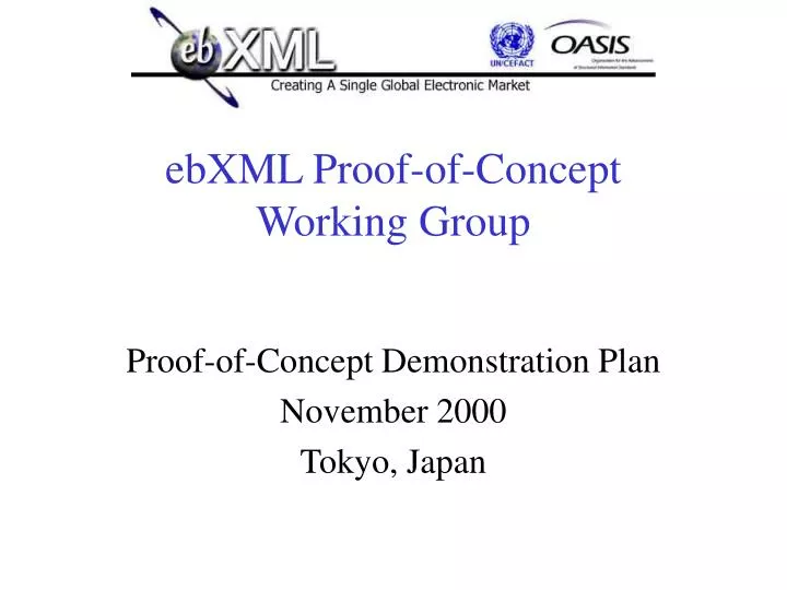 ebxml proof of concept working group