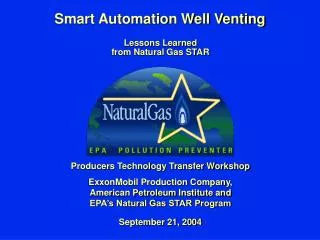 Smart Automation Well Venting