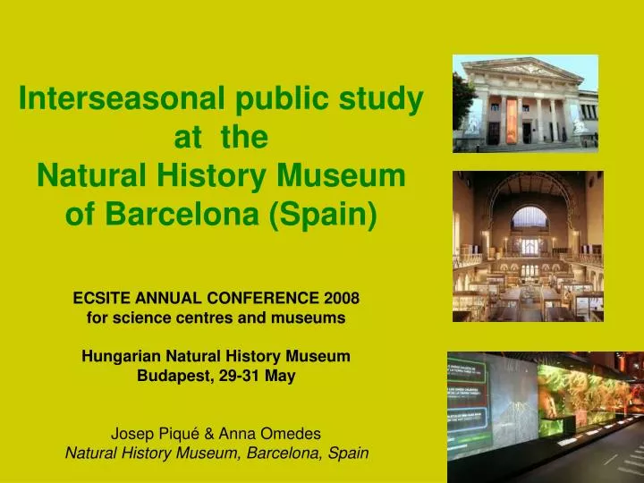 interseasonal public study at the natural history museum of barcelona spain