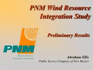 PNM Wind Resource Integration Study