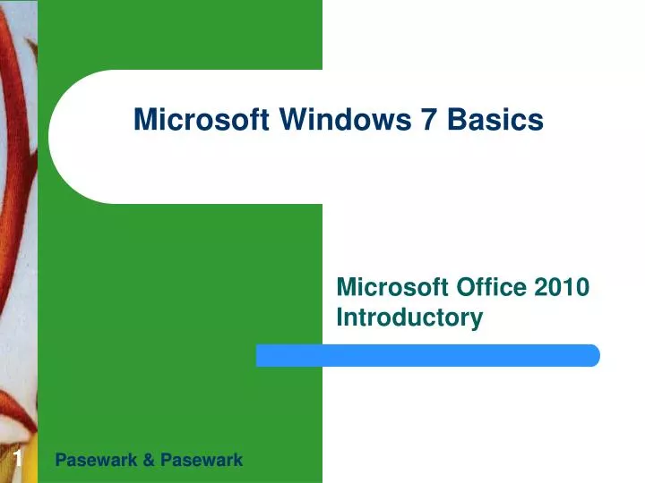 microsoft windows 7 basics