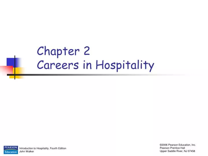chapter 2 careers in hospitality