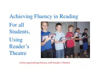 Achieving Fluency in Reading