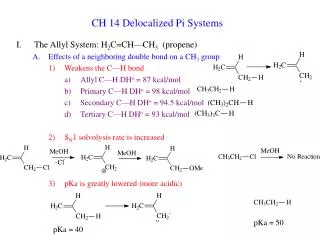 CH 14 Delocalized Pi Systems