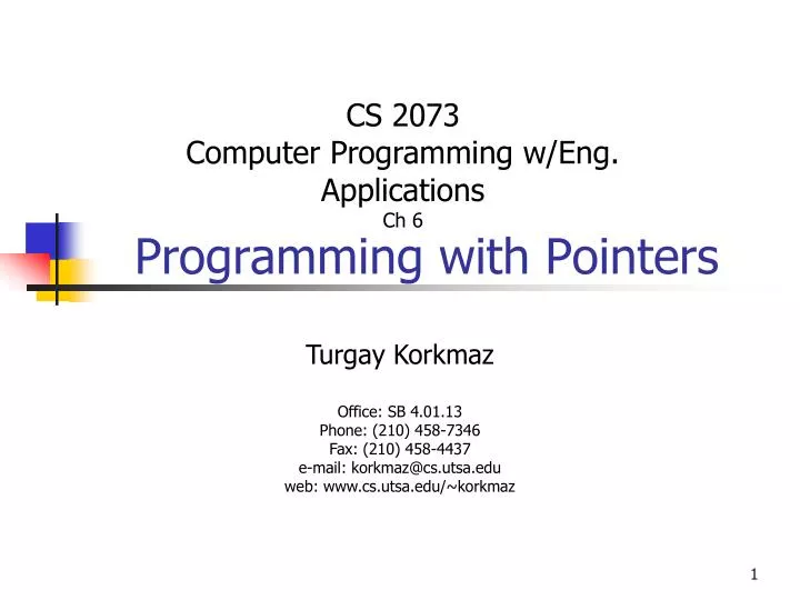 programming with pointers