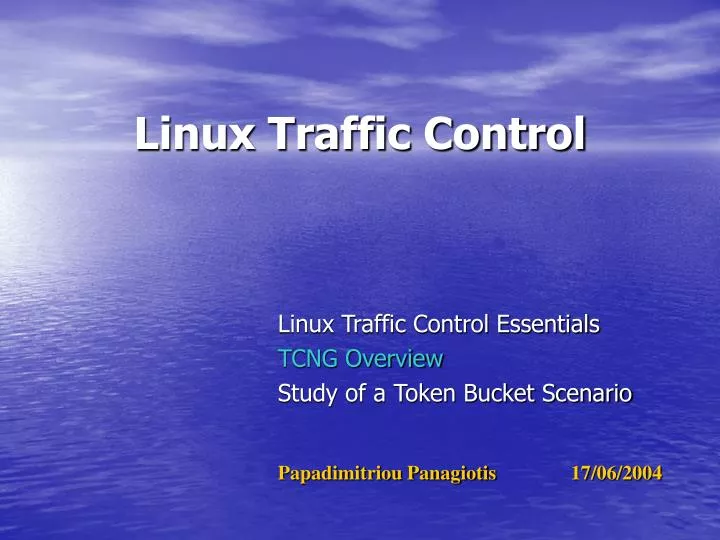 linux traffic control