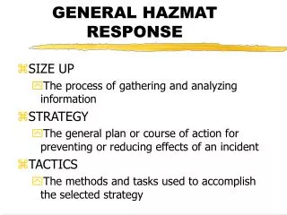 general hazmat response