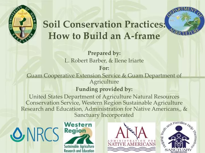 soil conservation practices how to build an a frame